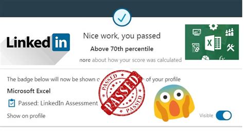 linkedin excel badge test hard|How to Take LinkedIn Skill Assessments to Boost Your Profile.